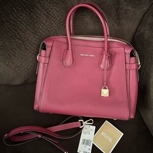 Michael Kors Pink Satchel Elegant Structured Design